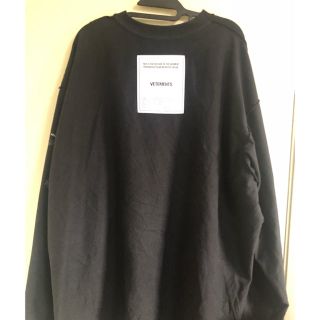 バレンシアガ(Balenciaga)のVetements insideout ロングTシャツ Mサイズ 正規品(Tシャツ/カットソー(七分/長袖))