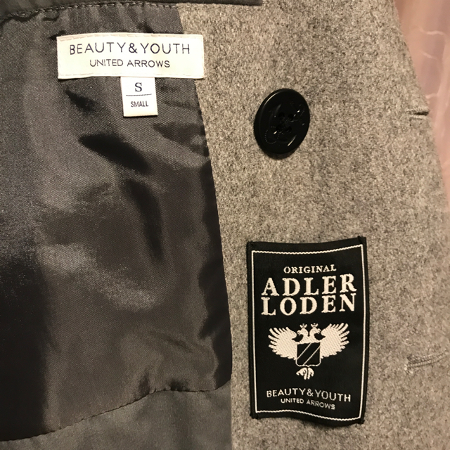 BEAUTY&YOUTH UNITED ARROWS(ビューティアンドユースユナイテッドアローズ)のLODEN ショートPコート グレー メンズのジャケット/アウター(ピーコート)の商品写真