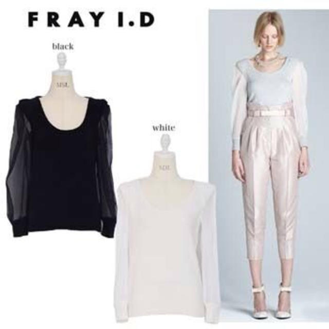 FRAY I.D(フレイアイディー)のFRAY I.Dシースルースリーブニット レディースのトップス(ニット/セーター)の商品写真