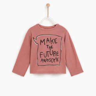 ザラキッズ(ZARA KIDS)の新品 ザラ ZARA Baby ロンT 104cm(Tシャツ/カットソー)