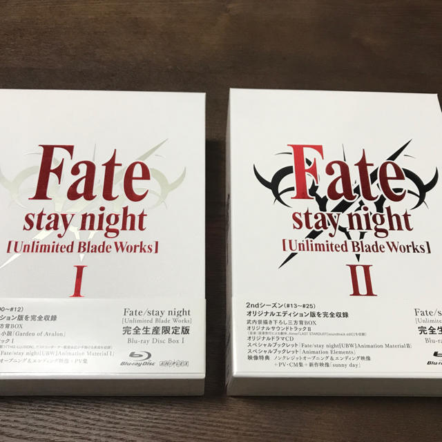 Fate stay night UBW Blu-ray Disc Box 1&2