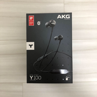 AKG Y100 WIRELESS Bluetooth イヤホン ブラック(ヘッドフォン/イヤフォン)