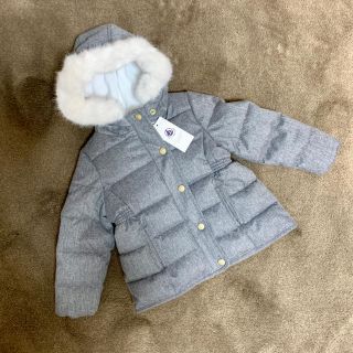 プチバトー(PETIT BATEAU)の☆ プチバトー ☆ フランネル中綿入りフード付きコート 3a(コート)