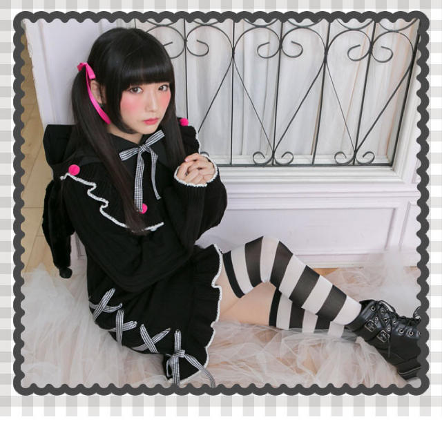 夢展望 - 夢展望 DearMyLove クロミ ニットワンピース ブラック 夢展望 - 夢展望 DearMyLove クロミ ニットワンピース ブラック