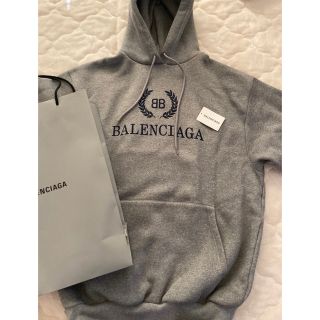 バレンシアガ(Balenciaga)のバレンシアガ パーカー 正規品 新品未使用 グレー(パーカー)