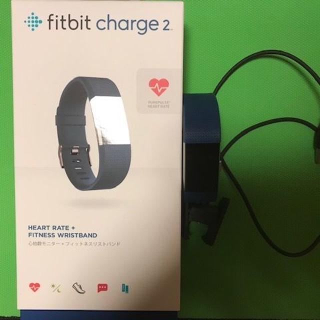 Ｆｉｔｂｉｔ　Ｃｈａｒｇｅ　２  Ｂｌｕｅ Ｌサイズ スポーツ/アウトドアのトレーニング/エクササイズ(トレーニング用品)の商品写真