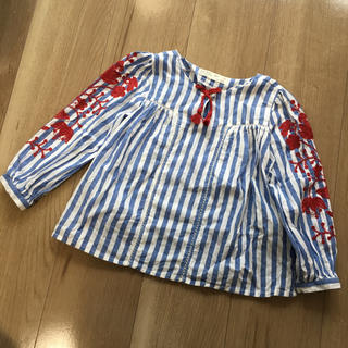ザラキッズ(ZARA KIDS)のcoco様 専用   Zara 刺繍 ブラウス(Tシャツ/カットソー)