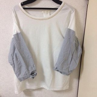 グローブ(grove)の袖切り替トップス(Tシャツ(長袖/七分))