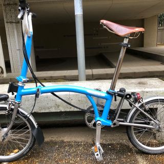 ブロンプトン(BROMPTON)のブロンプトンチタンM6LD-X BrooksサドルB17 ハブダイナモ定価35万(自転車本体)