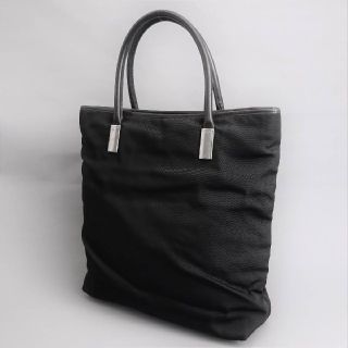 グッチ(Gucci)の【良好】オールド グッチ■ブラックナイロン/レザー■トートバッグ(トートバッグ)