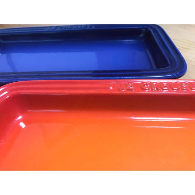 LE CREUSET(ルクルーゼ)のル・クルーゼ ペア平皿 インテリア/住まい/日用品のキッチン/食器(食器)の商品写真