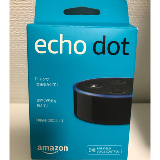 ECHO(エコー)の Echo 第2世代 - スマートスピーカー with Alexa、ブラック スマホ/家電/カメラのオーディオ機器(スピーカー)の商品写真