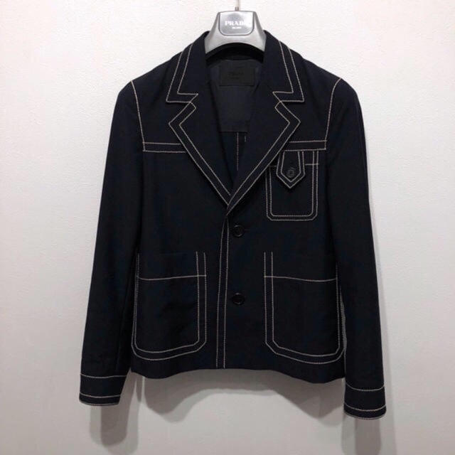 prada 15ss ステッチジャケット | diamundialfuturos.concytec.gob.pe