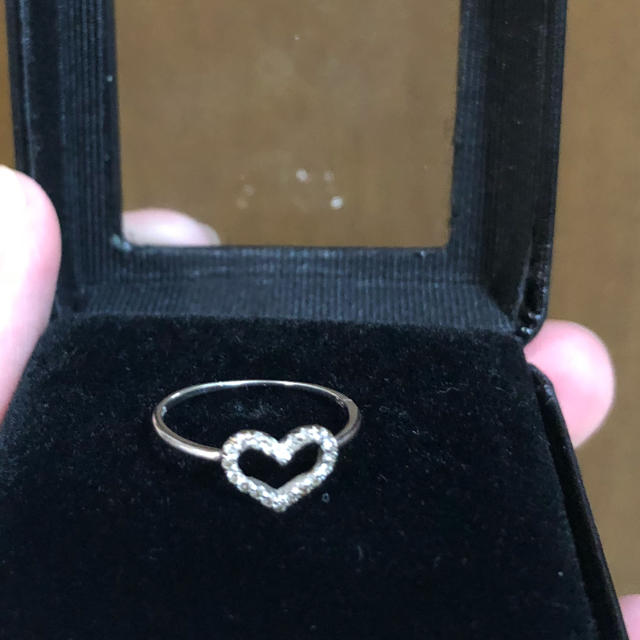 ダイヤモンド リング パヴェ ハート レディースのアクセサリー(リング(指輪))の商品写真