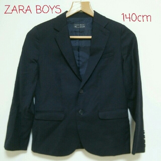ザラキッズ(ZARA KIDS)の140cm【ZARA BOYS】BLACK(ジャケット/上着)
