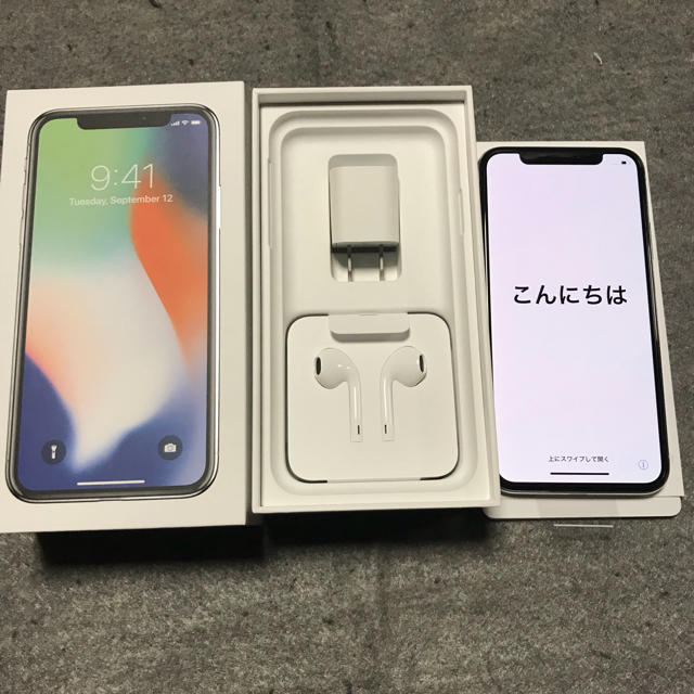 iPhoneX64GBカラーiphone X 64GB シルバー(docomo ) ②