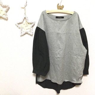 ダブルクローゼット(w closet)のきりかえトップス(カットソー(長袖/七分))