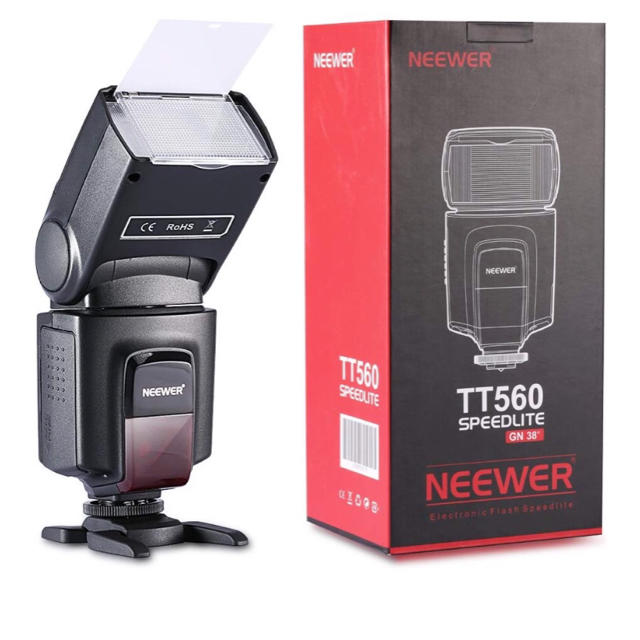 NEEWER カメラ/一眼レンズカメラ用 TT560 フラッシュ スマホ/家電/カメラのカメラ(ストロボ/照明)の商品写真