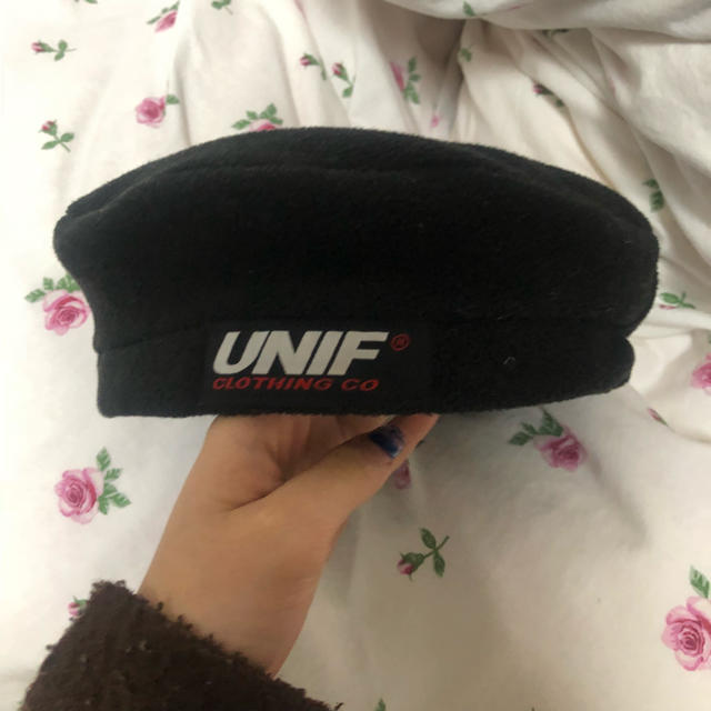 UNIF(ユニフ)のUNIF ベレー帽 水原希子着用 レディースの帽子(ハンチング/ベレー帽)の商品写真