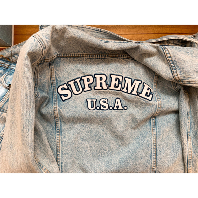 denim trucker jacket 16ss supreme M size Gジャン/デニムジャケット