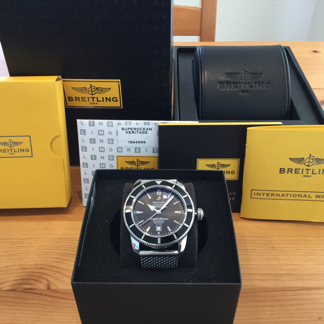 BREITLING(ブライトリング)の最終価格・美品・オーバーホール・外装仕上げ済み・スーパーオーシャンヘリテージ46 メンズの時計(腕時計(アナログ))の商品写真
