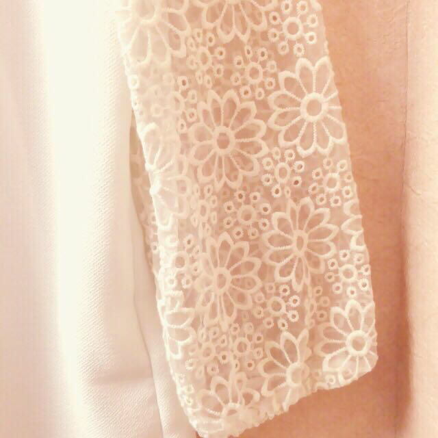 PROPORTION BODY DRESSING(プロポーションボディドレッシング)の袖花柄レーストップス レディースのトップス(カットソー(長袖/七分))の商品写真