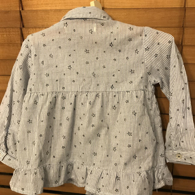 ZARA KIDS(ザラキッズ)のzara baby girl ストライプスターシャツ サイズ80 キッズ/ベビー/マタニティのベビー服(~85cm)(シャツ/カットソー)の商品写真