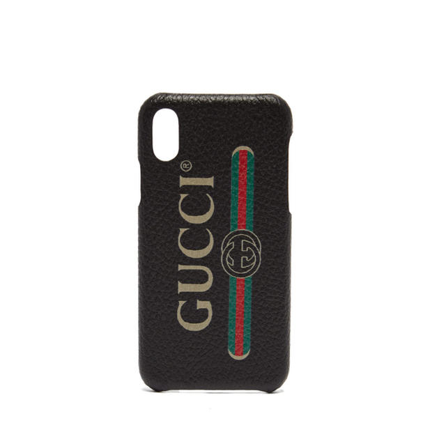 Gucci - GUCCI Vintage logo leather iPhone caseの通販 by Demnar's shop｜グッチならラクマ