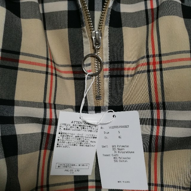 ルイス ハーフジップチェックプルオーバーベージュ メンズのトップス(シャツ)の商品写真