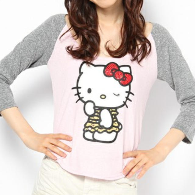 Nina mew(ニーナミュウ)のNina mew ハローキティ Ｔシャツ レディースのトップス(Tシャツ(長袖/七分))の商品写真
