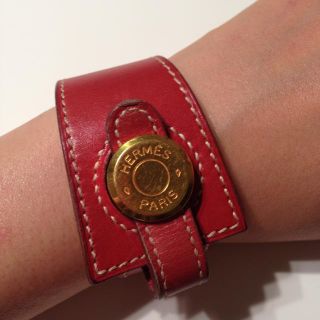 エルメス(HERMES)のエルメスレザーブレス(ブレスレット/バングル)
