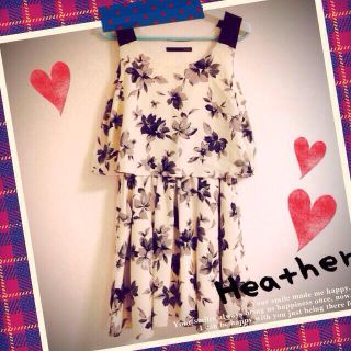 ヘザー(heather)のHeather♡ワンピース(ミニワンピース)