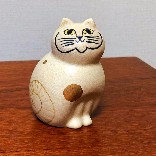 Lisa Larson / リサラーソン ねこのぶち ゴールド 限定品 - インテリア小物