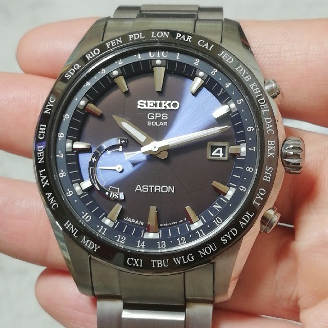 経典 SEIKO - 最終値下げ‼️★未使用に近い★ SBXB109  アストロン  ネイビーブルー 腕時計(アナログ)