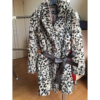 ジルスチュアート(JILLSTUART)のお値下げ♡JILL STUART＊ラビット毛皮コート＊レオタード柄♡(毛皮/ファーコート)