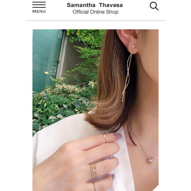 Samantha Tiara(サマンサティアラ)のサマンサティアラ シルヴァ 未使用 ピンキーリング 2号 レディースのアクセサリー(リング(指輪))の商品写真