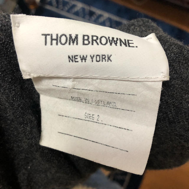 THOM BROWNE(トムブラウン)のトムブラウン カシミアカーディガン 2 メンズのトップス(カーディガン)の商品写真