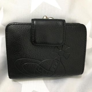 ヴィヴィアンウエストウッド(Vivienne Westwood)の二つ折り財布 ORB型押しレザー ブラック(財布)