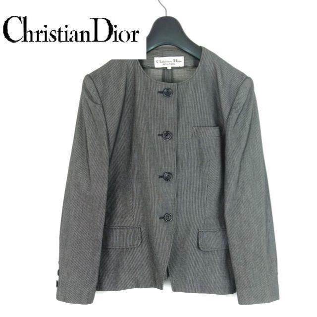 vintge Christian Dior ノーカラージャケット