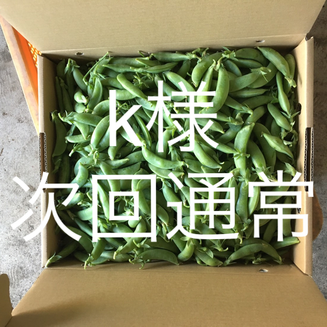 鹿児島産スナップエンドウ2キロ^_^次回通常 食品/飲料/酒の食品(野菜)の商品写真