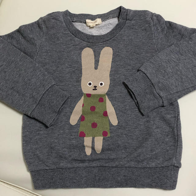 HusHush(ハッシュアッシュ)のハッシュアッシュ  うさぎ トレーナー 90 キッズ/ベビー/マタニティのキッズ服女の子用(90cm~)(その他)の商品写真