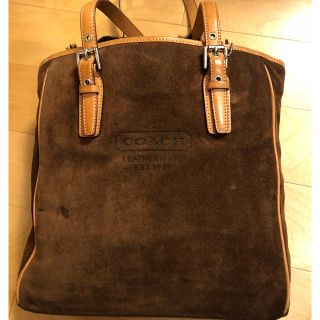 コーチ(COACH)のCOACH トートバック スエード ブラウン(トートバッグ)