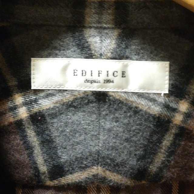 EDIFICE(エディフィス)の【新品タグ付き】エディフィス　CHECK カッタウェイシャツ メンズのトップス(シャツ)の商品写真