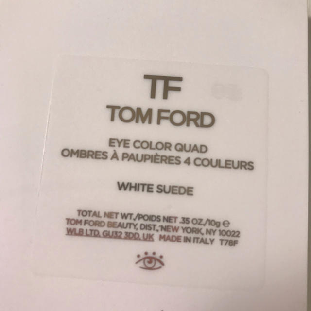 TOM FORD(トムフォード)のTOM FORDアイシャドウ限定品 White Suede 新品未使用 コスメ/美容のベースメイク/化粧品(アイシャドウ)の商品写真