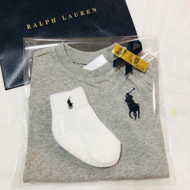 Ralph Lauren(ラルフローレン)のラルフギフトセット☆80ビッグポニー出産祝いにも キッズ/ベビー/マタニティのベビー服(~85cm)(Ｔシャツ)の商品写真