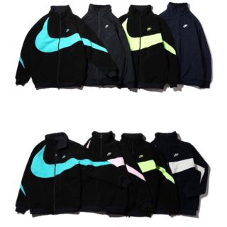 ナイキ(NIKE)のNIKE BIG SWOOSH ボアジャケット ピンク XL(ブルゾン)