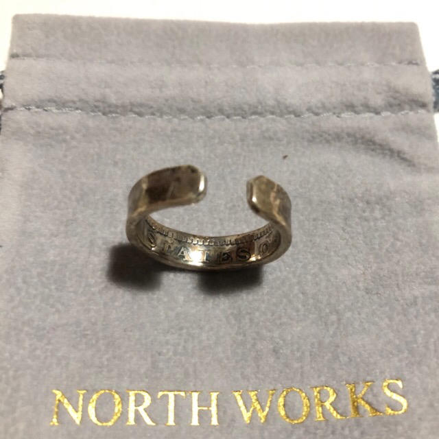 BEAMS(ビームス)のNORTH WORKS/ノースワークス シルバー 硬貨 リング メンズのアクセサリー(リング(指輪))の商品写真