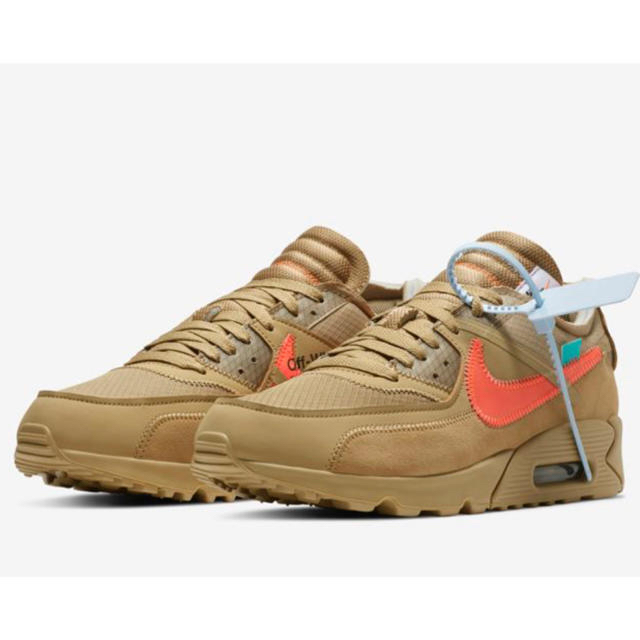 NIKE(ナイキ)の【25.5】NIKE AIR MAX 90 × OFF WHITE DESERT メンズの靴/シューズ(スニーカー)の商品写真