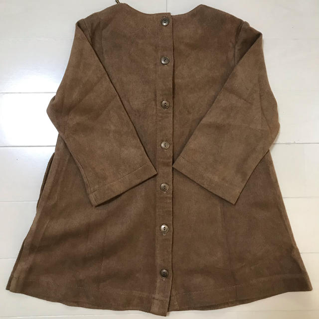 キムラタン(キムラタン)のキムラタン ★ ワンピース ベロア 80 キャメル アミング  キッズ/ベビー/マタニティのベビー服(~85cm)(ワンピース)の商品写真