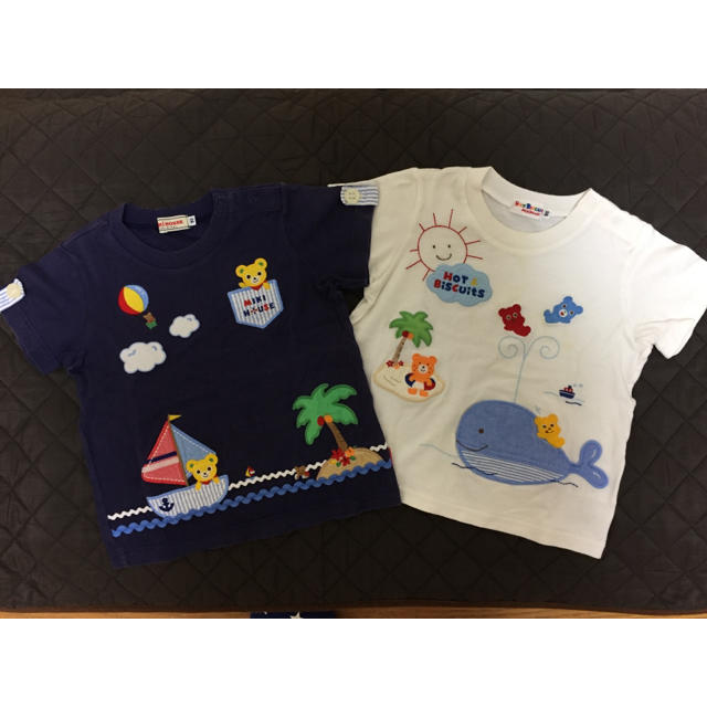 ミキハウス プッチー ビーンズ バカンスTシャツ（90）